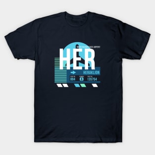 Heraklion (HER) Airport // Sunset Baggage Tag T-Shirt